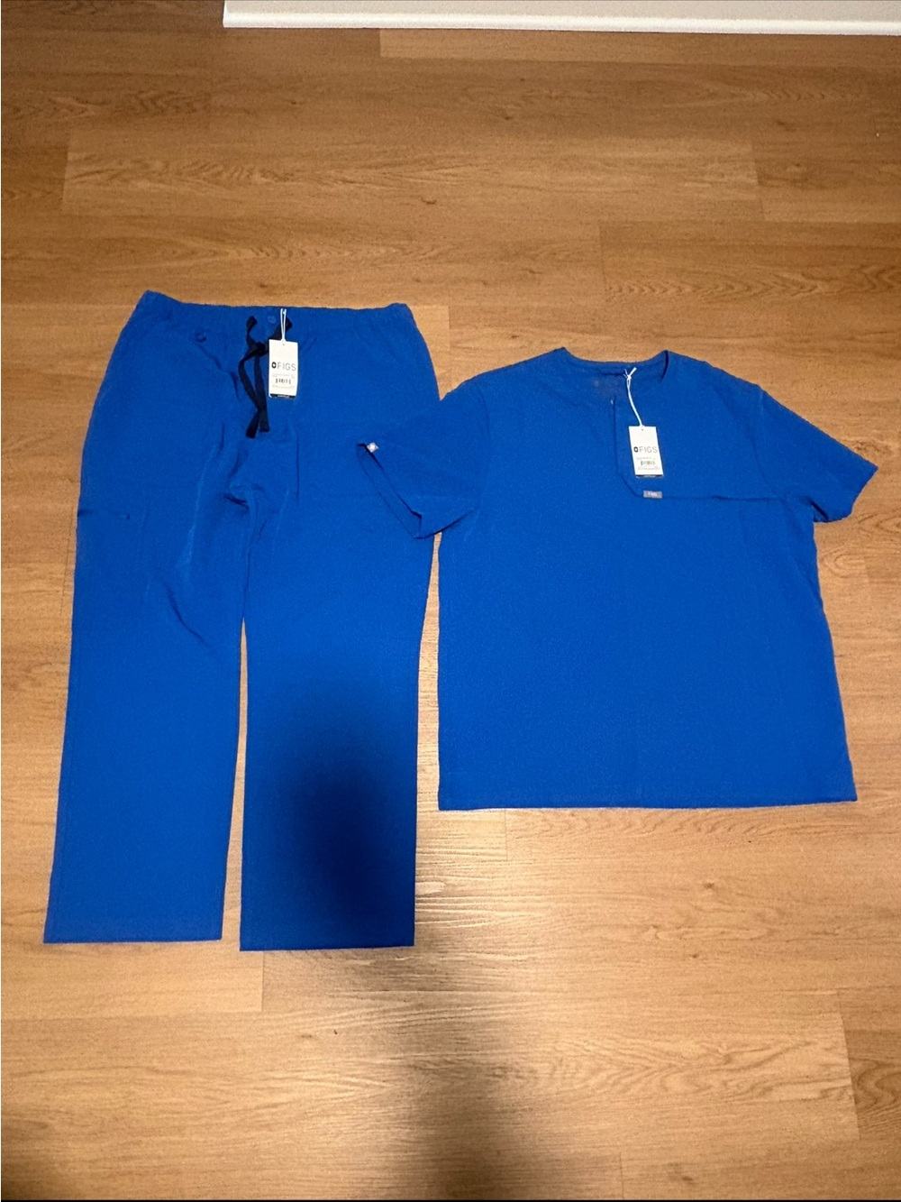 Figs Royal Blue Two-Piece Scrub Set (MENS)